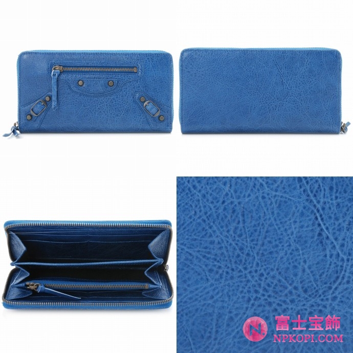 BALENCIAGA/バレンシアガ 2012年春夏CLASSIC CONTINENTAL2つ折り長財布 253036 D940T 4125